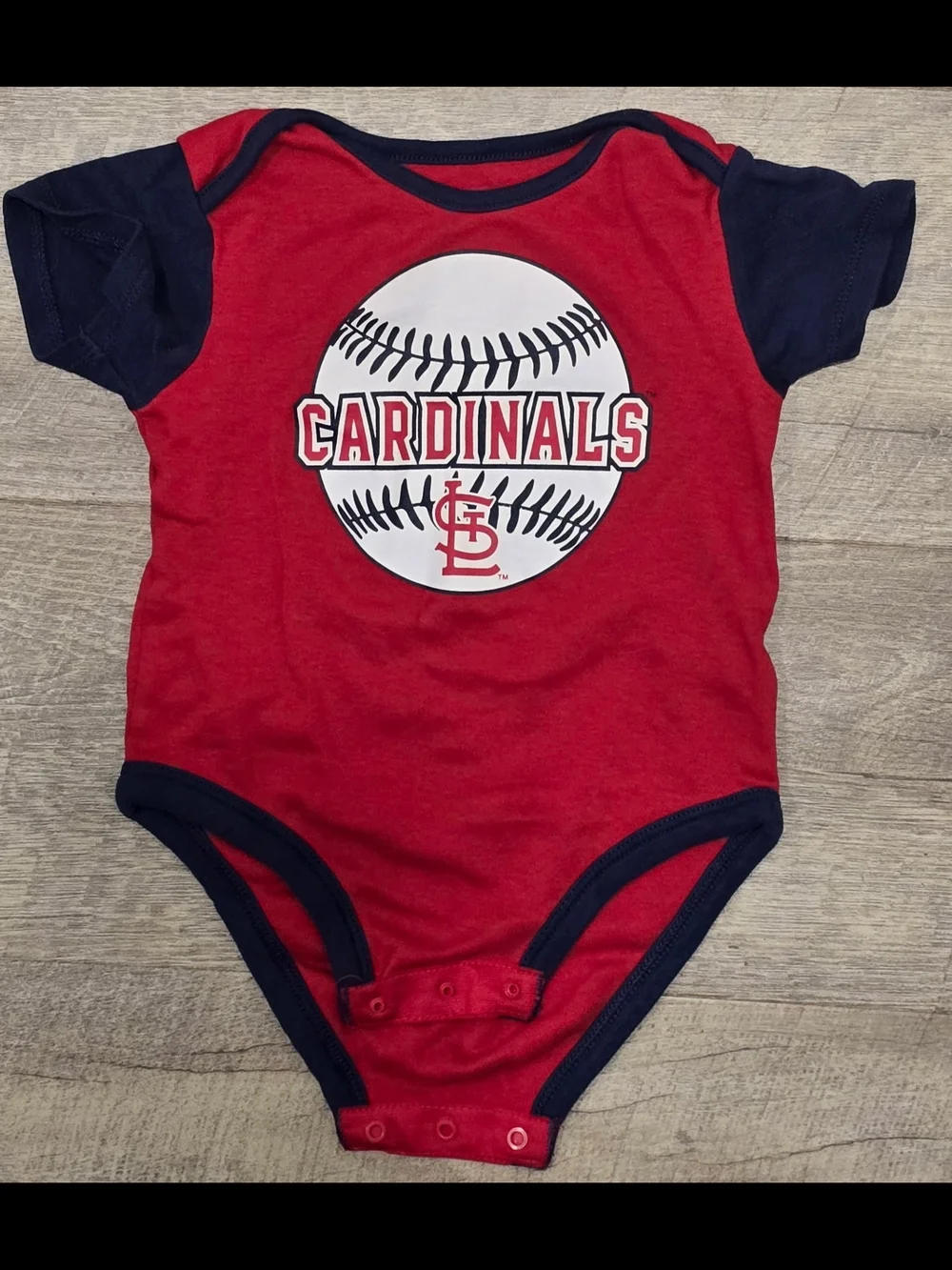 Genuine Merchandise St. Louis Cardinals Baby Bodysuit SET of 3  Red, Navy, White